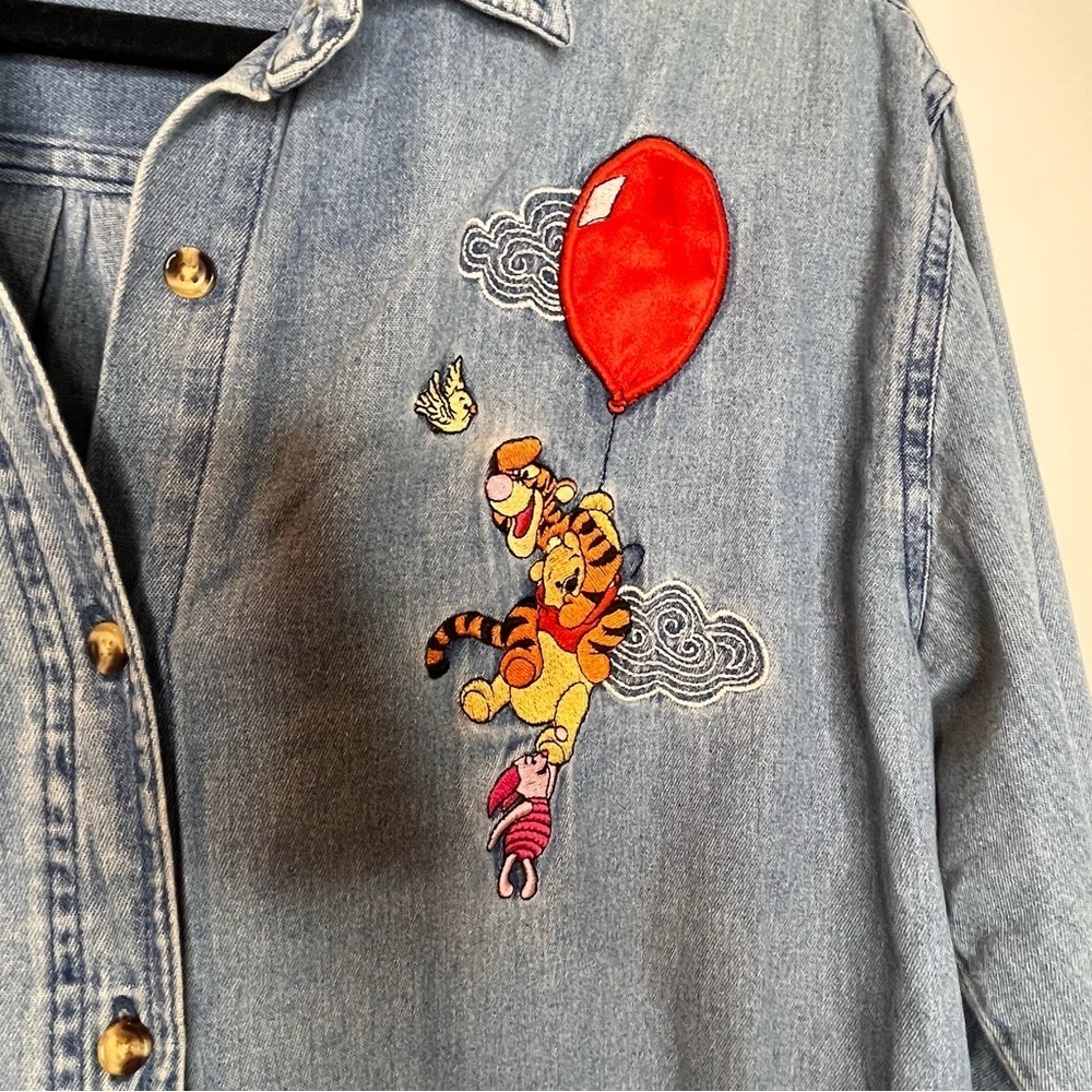 Vintage | Winnie the Pooh Chambray Blouse - Picture 3 of 4